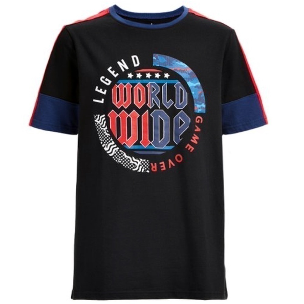 Id IDEOLOGY Game Over Gamer Shirt Block Tee Bold Legend World Wide Graphic